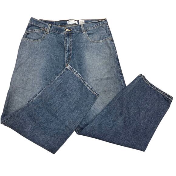 Levis Silver Tab Baggy Jeans Mens Size 36x32 Blue Denim Distressed Grunge Style - Picture 3 of 10